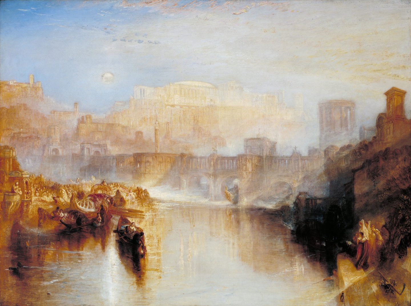 Ancient Rome; Agrippina Landing with the Ashes of Germanicus, J. M. W. Turner