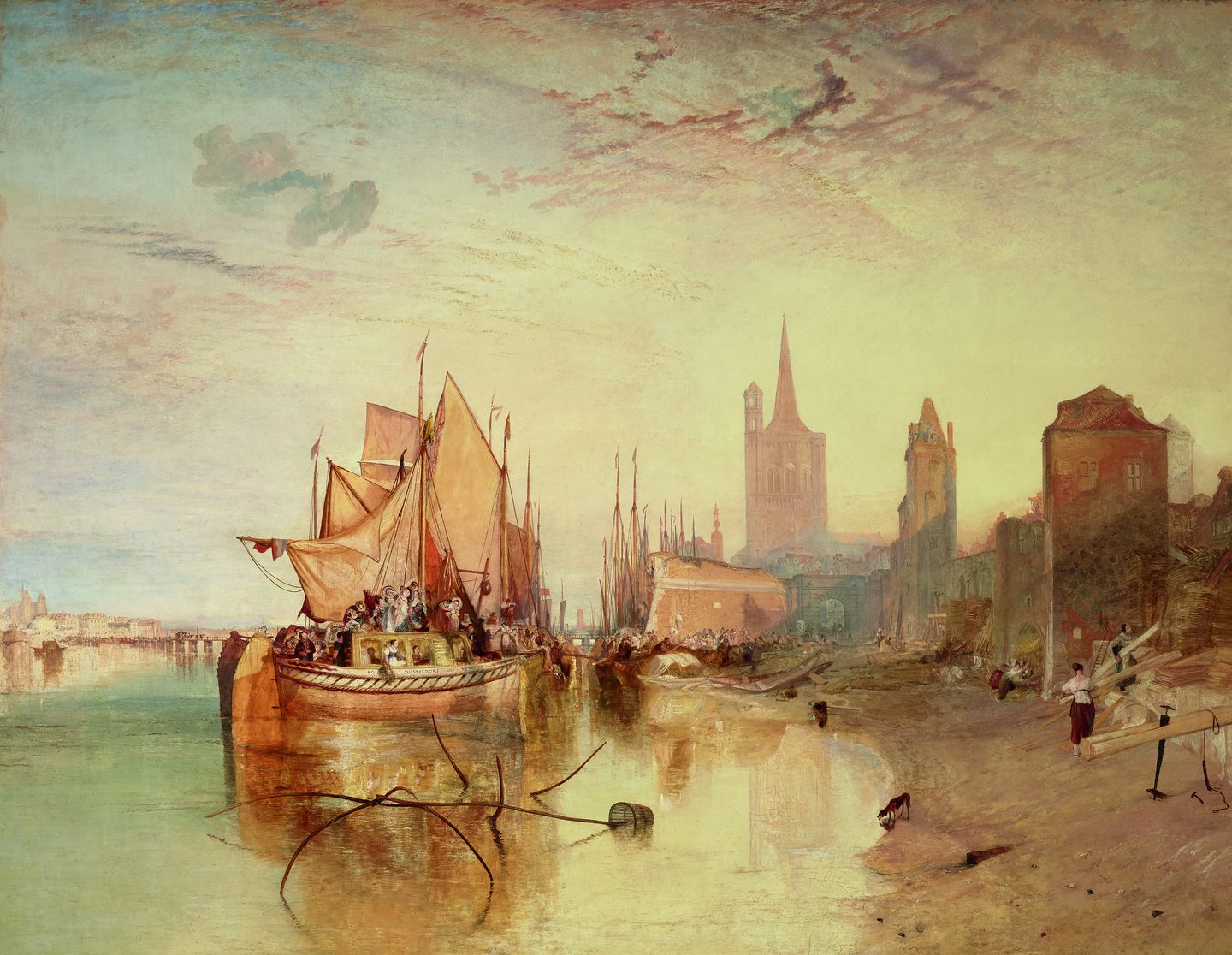 Cologne: The Arrival of a Packet-Boat: Evening, J. M. W. Turner