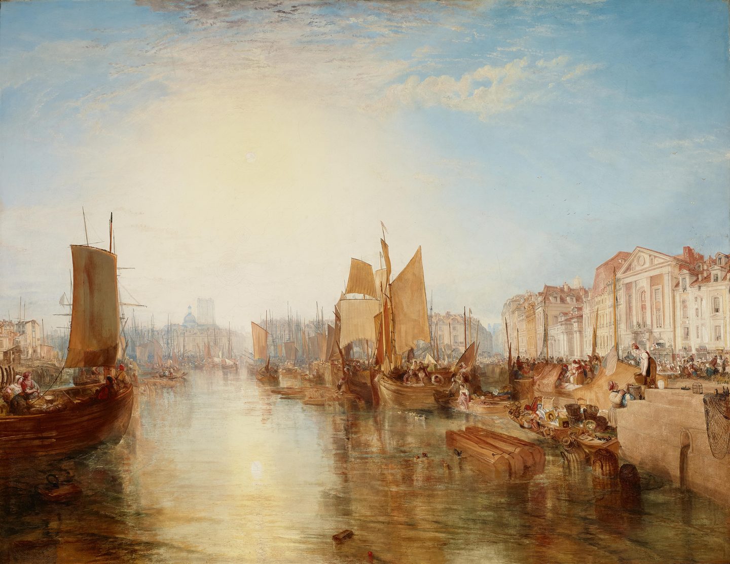 The Harbor of Dieppe, J. M. W. Turner