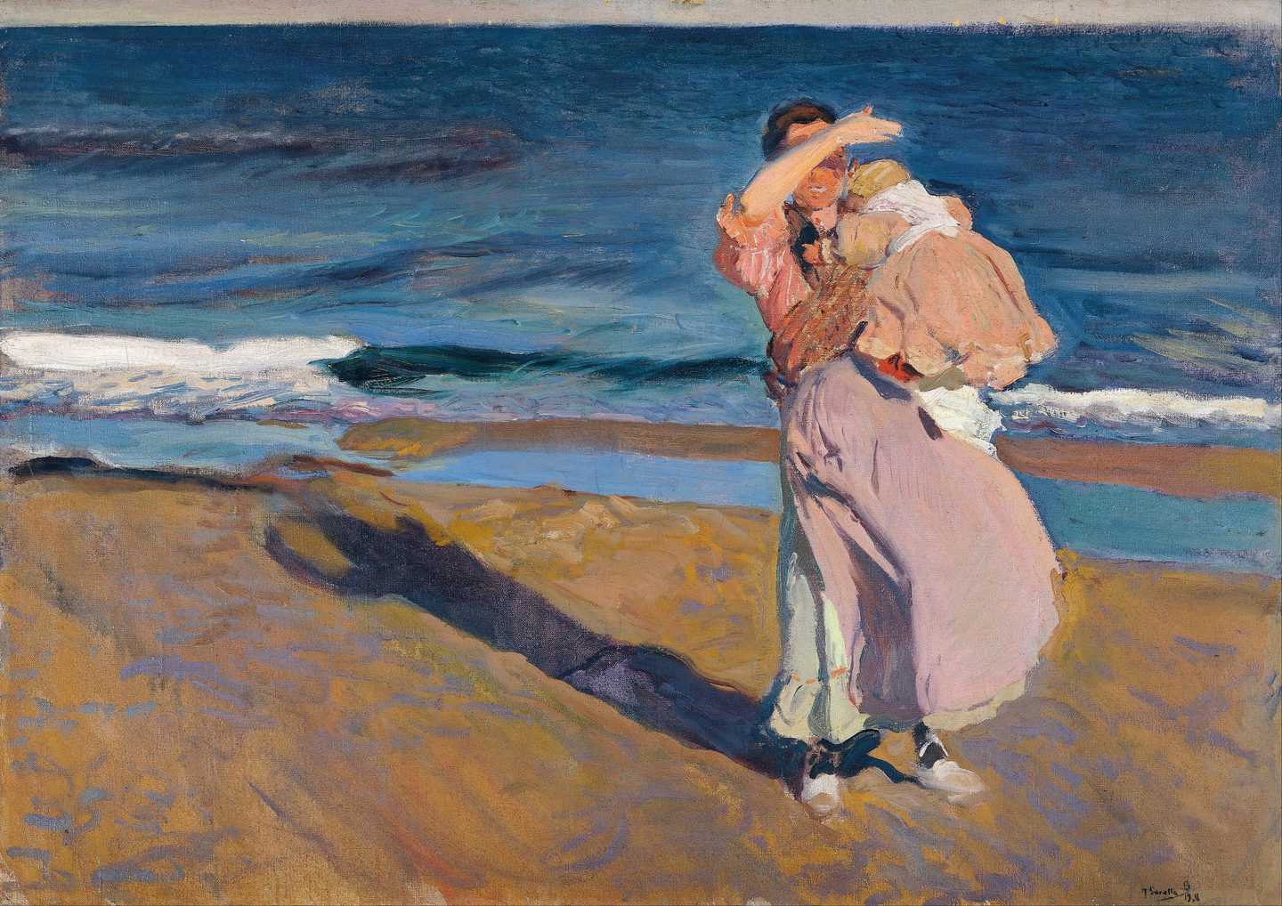 Fisherwoman with Her Son, Valencia, Joaquin Sorolla