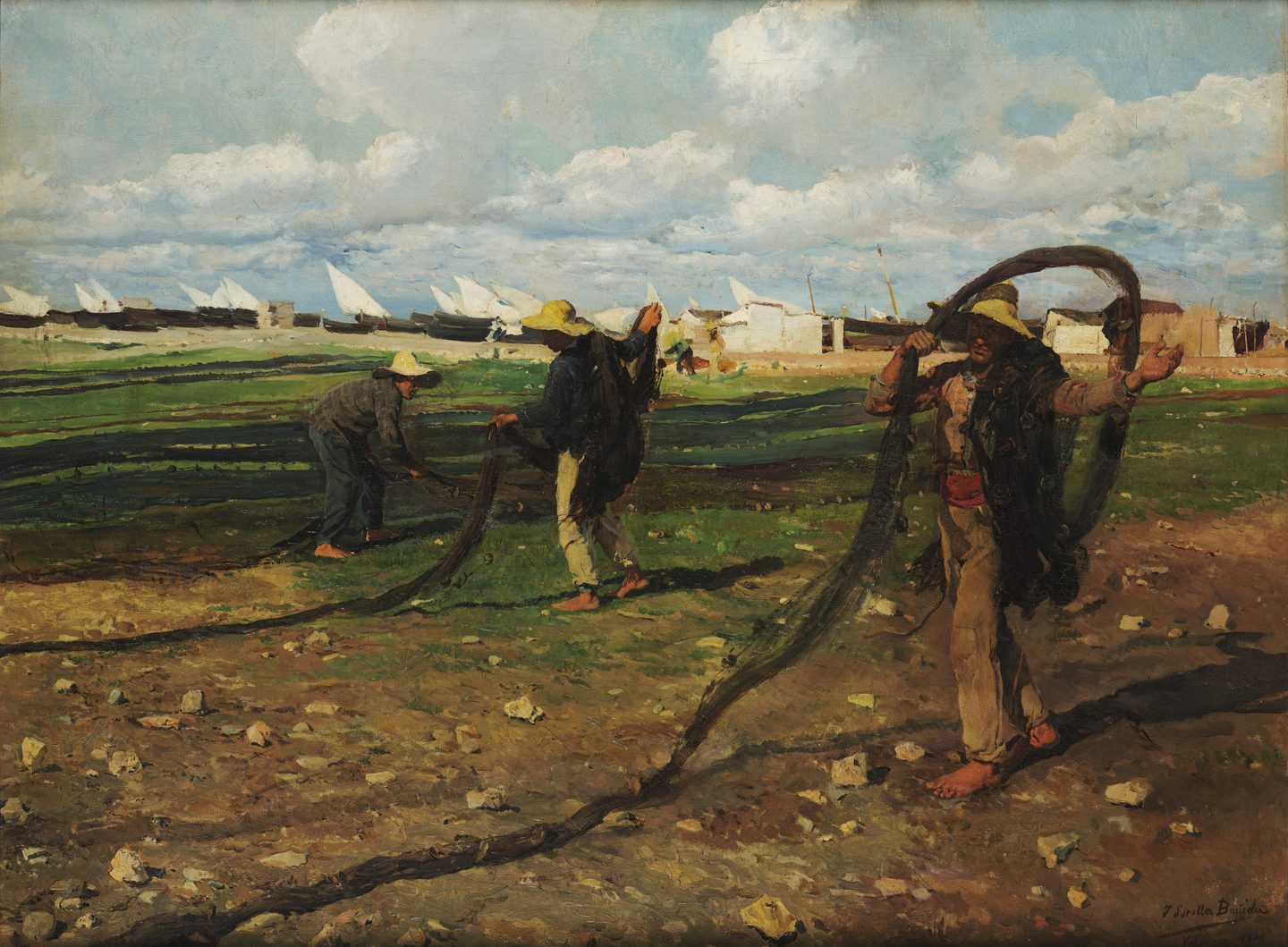 Fishermen with Their Nets, Joaquin Sorolla
