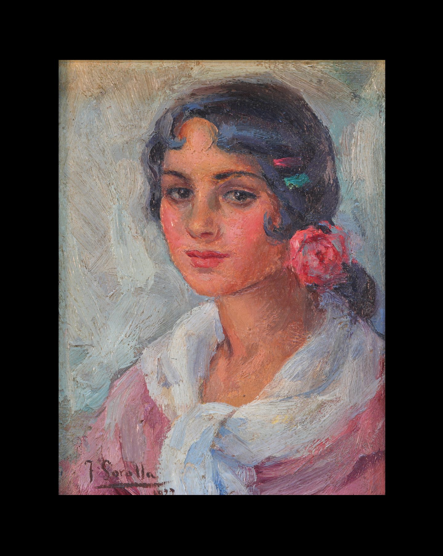 Portrait of a woman, Joaquin Sorolla