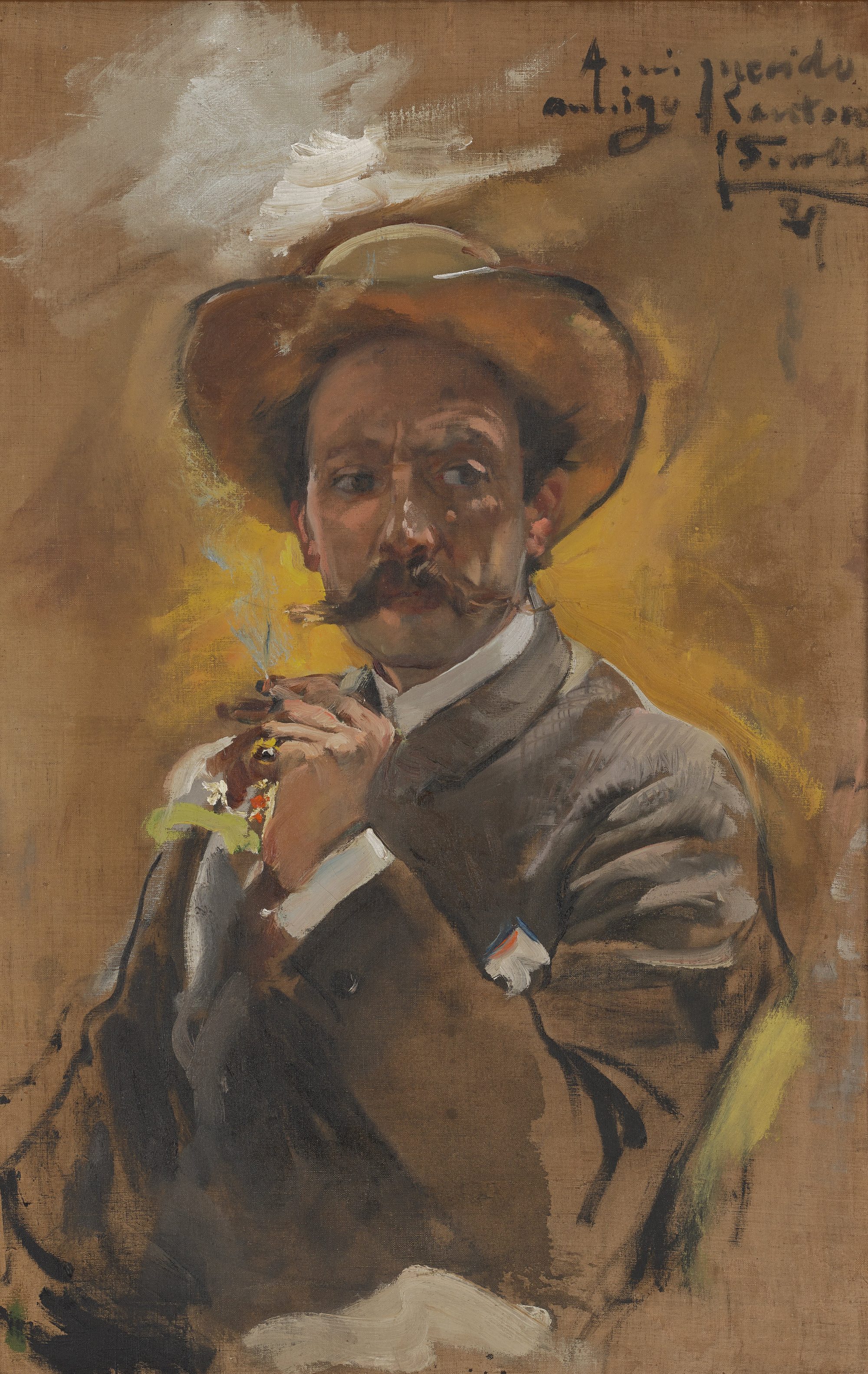 Portrait of the painter Francesco Santoro, Rome, Joaquin Sorolla